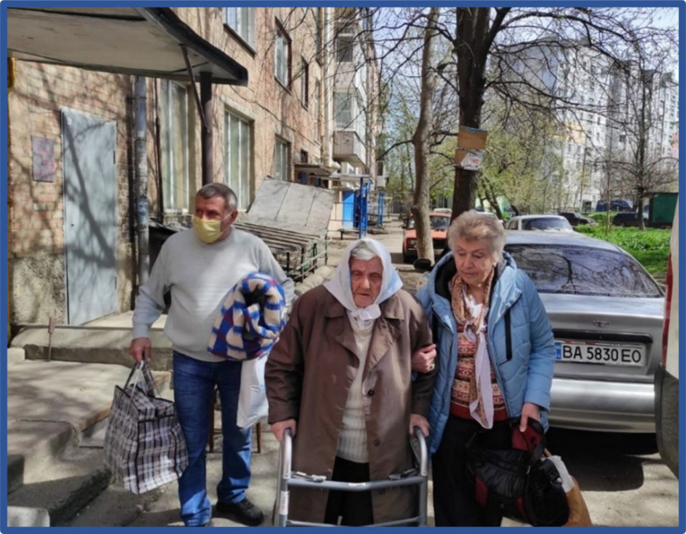 Evacuating a 98-year old mother